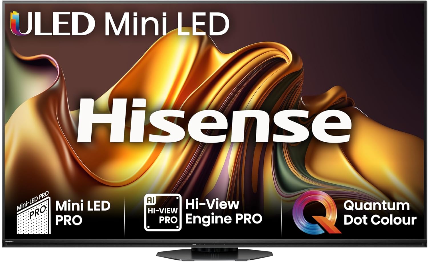 Hisense 65" 65U8NQTUK Mini-LED Smart TV – Stunning 4K Picture & Immersive Sound