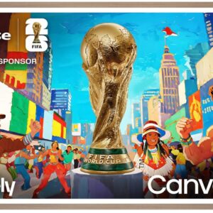 Hisense 55" 55S7NQTUK Canvas TV - 144Hz Game Mode PRO, Art Mode, Styles Swaps Frames, UltraSlim Wall Mount with Disney+, YouTube, Netflix