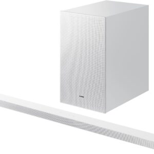 Samsung S701D 3.1ch Lifestyle Ultra Slim Soundbar in White with Subwoofer and Dolby Atmos
