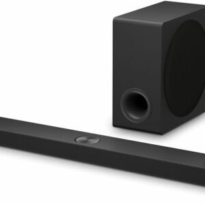 LG S90TY - Smart Sound Bar, 570W, 5.1.3 Channels, Dolby Atmos and DTS Surround Soundbar, Wide Connectivity, Bluetooth, USB, Optical Input, Black